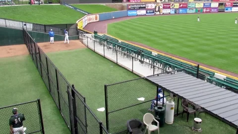 Baseball pitchers warming up Stock Footage 152794963