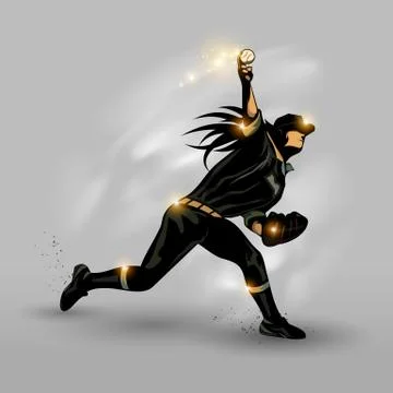 Baseball pitching drills Stock Illustration