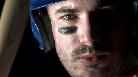 Baseball player batting stance close-up V2 - HD  Stock Footage 497259