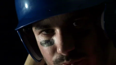 Baseball player batting stance close-up V1- HD  Stock Footage 497340