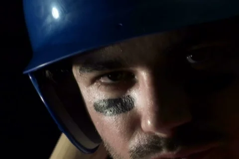 Baseball player batting stance V1 - NTSC Stock Footage 684442