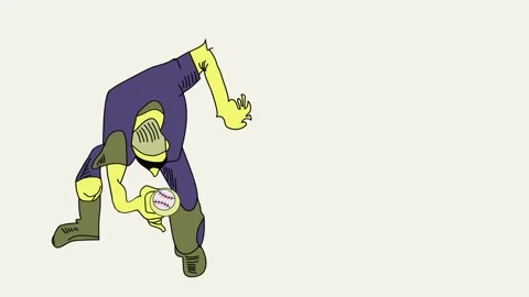 A baseball player is catching a ball. 動画素材 273697849