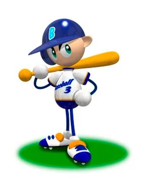 Baseball player Stock Illustration
