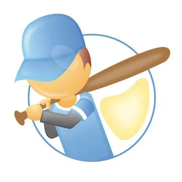 Baseball player Illustrazione stock