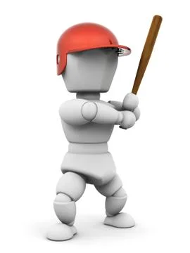 Baseball player Stock Illustration
