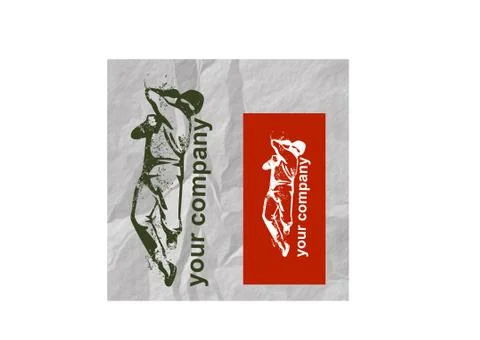 Baseball player Stock Illustration