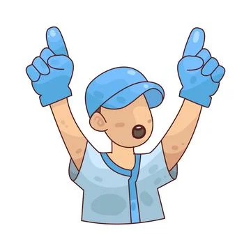 Baseball Player illustration Stock Illustration