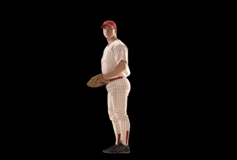 Baseball Player Pitching Stock Footage 754207