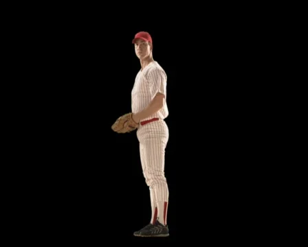 Baseball Player Pitching Stock Footage 754208