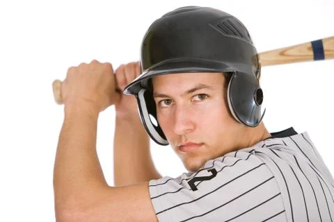 Baseball: Player Ready To Bat For Team Stock Photos