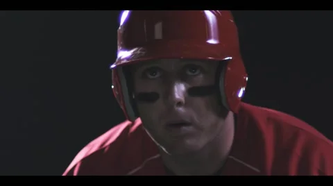 Baseball player runner attempts steal second base, SLOW MOTION Stock Footage 49623644