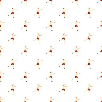 Baseball player throwing ball seamless pattern background 스톡 일러스트