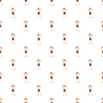 Baseball player uniform pattern holding bat Stock Illustration