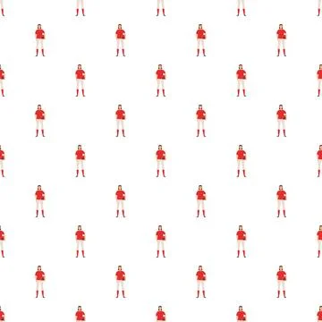 Baseball player uniform repeating pattern seamless design Stock Illustration