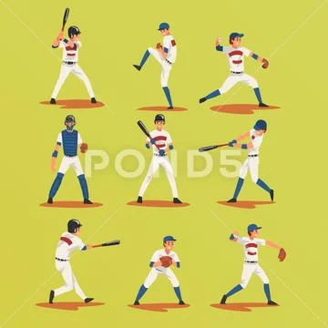 baseball player with a bat in the pose drawn with ink hand sketch with no  background Stock Illustration | Adobe Stock