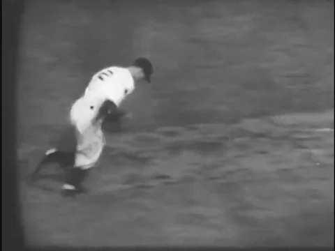 Baseball players like Lefty Grove, pitching, and Bill Dickey are shown and Stock Footage 75287511