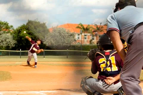 Baseball players Stock Photos