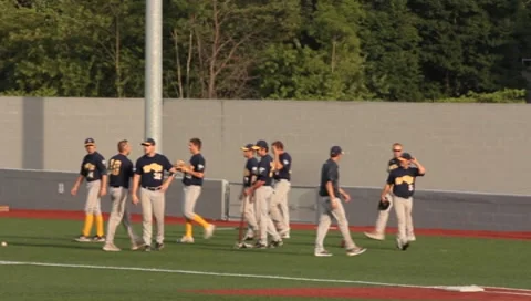 Baseball Players Preparing for Game Stock Footage 7732802