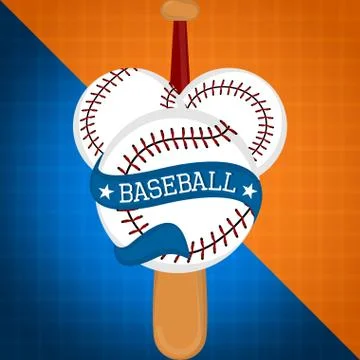 Baseball poster illustration Stock Illustration