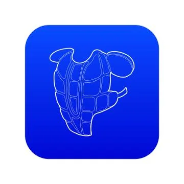 Baseball protect icon blue vector Illustrazione stock