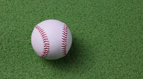 Baseball rolling into the frame Video stock 3663913