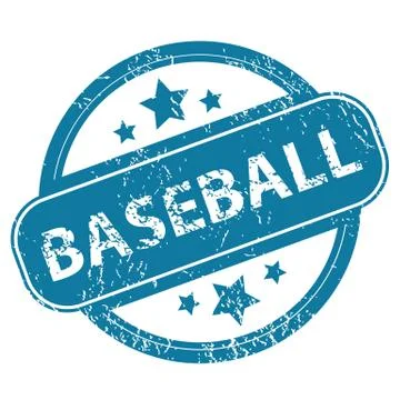 BASEBALL round stamp Stock-Illustration