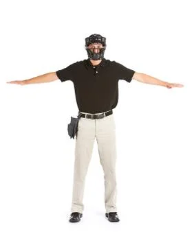 Baseball: the runner is safe Stock Photos