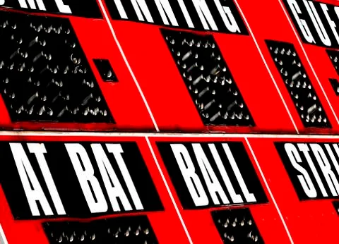 Baseball Scoreboard Stock Photos