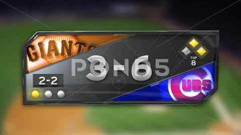 Baseball Scorebug Scoreboard PSD Template