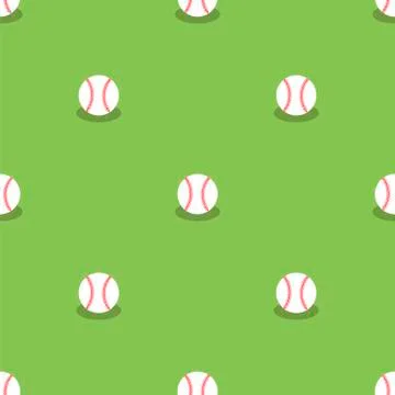 Baseball Seamless Pattern. Sport Background. イラスト素材