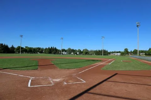 Baseball Shadows. Stock Photos