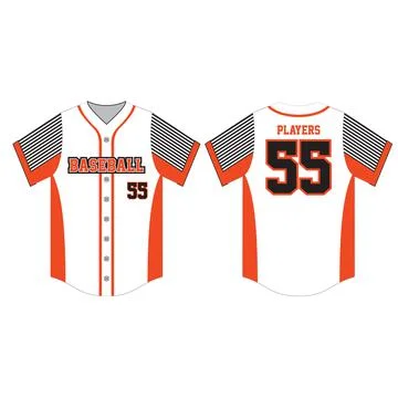 Baseball Shirts mock ups illustrations templates Vectors Stock Illustration