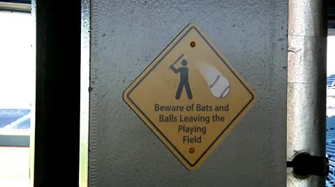 Baseball Sign Stock Footage 10708922