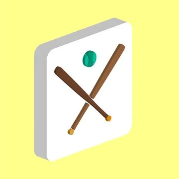 Baseball Simple vector icon. Illustration symbol design template for web mobi Stock Illustration