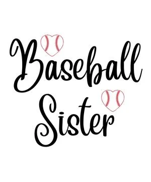 Baseball Sister Stock Illustration