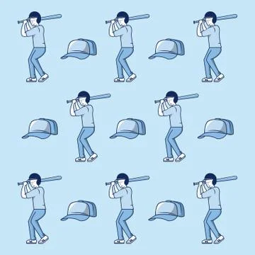 Baseball sport background イラスト素材