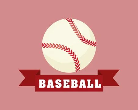 Baseball sport ball Illustrazione stock
