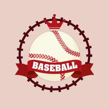 Baseball sport ball Illustrazione stock