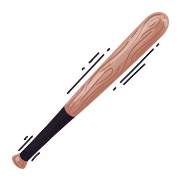 Baseball sport bat Stock Illustration