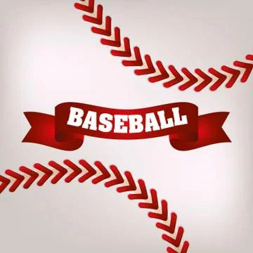 Baseball sport game Illustrazione stock