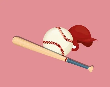 Baseball sport game Stock Illustration