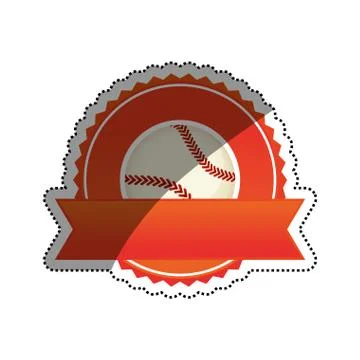 Baseball sport game Stock Illustration
