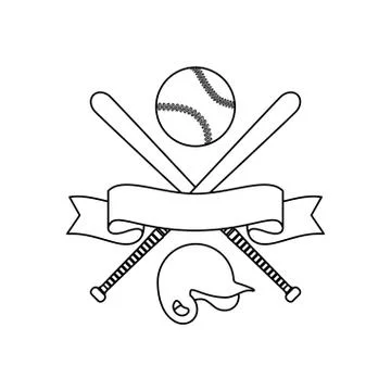 Baseball sport game 스톡 일러스트