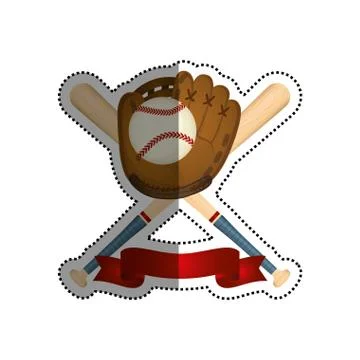Baseball sport game Stock Illustration