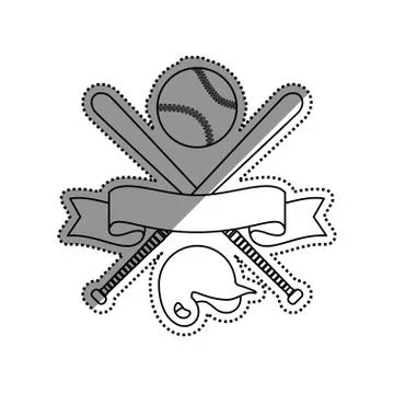 Baseball sport game Illustrazione stock