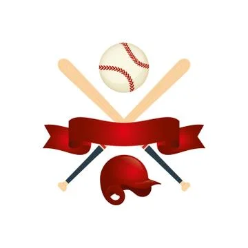 Baseball sport game Illustrazione stock