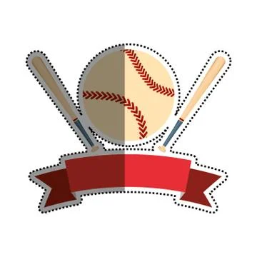 Baseball sport game Illustrazione stock