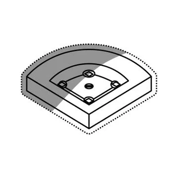 Baseball sport game Stock Illustration