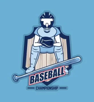 Baseball sport game Illustrazione stock