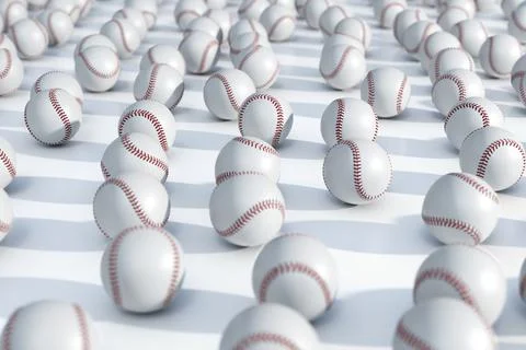 Baseball Sports Ball Array Foto stock